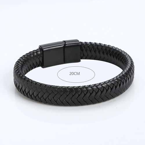 1PC Men's and Women's Fashion Trend Leather Weaving Rope Bracelet - Image 6