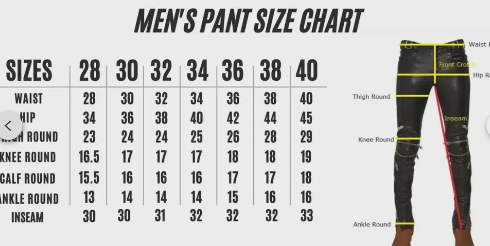 Men's Black & White Hair-On Cowhide Leather Pants – view 3